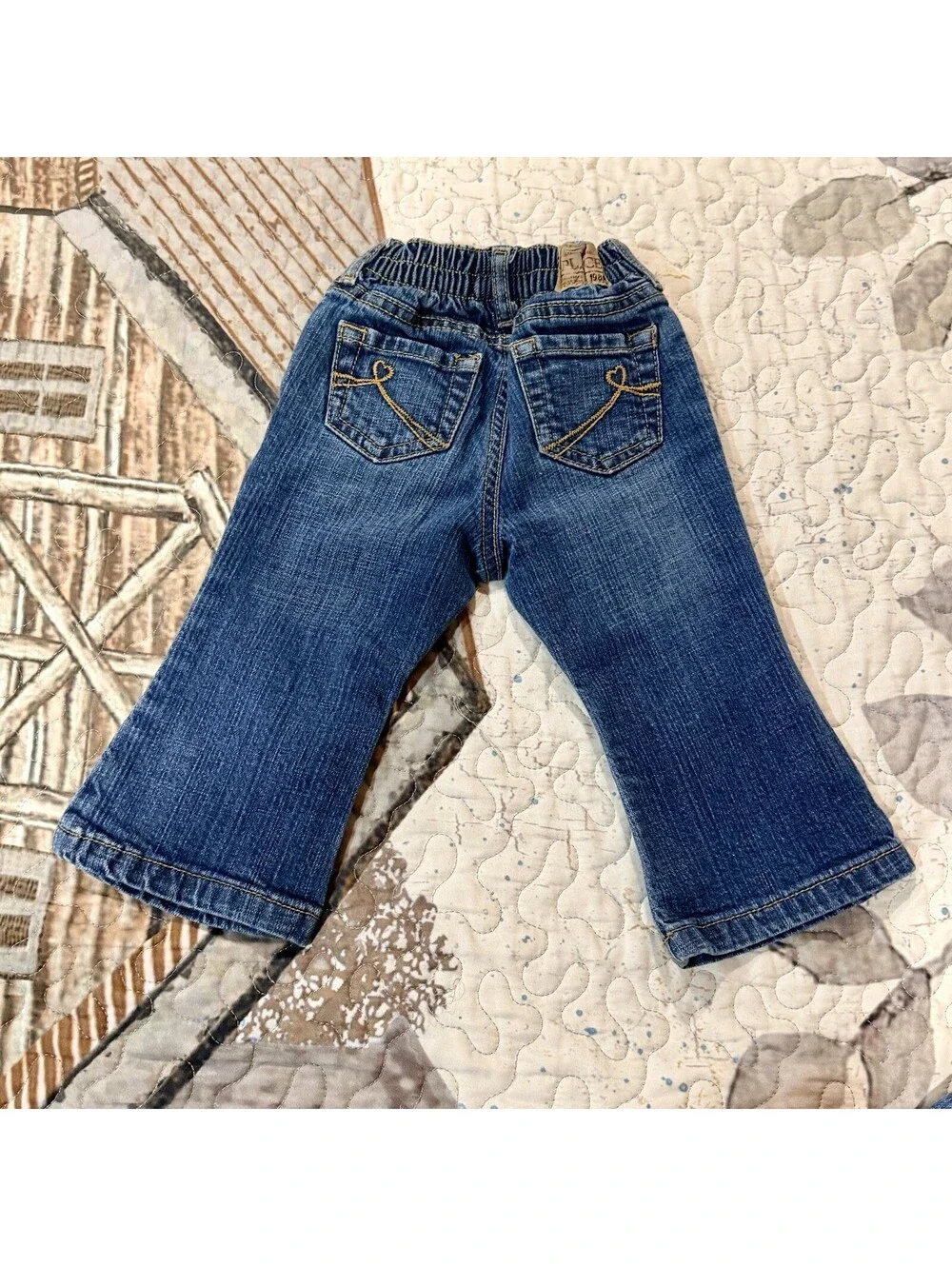 THE CHILDREN'S PLACE FLARE LEG ~ GIRL DENIM JEANS SIZE 18 MONTHS ~ STRETCH